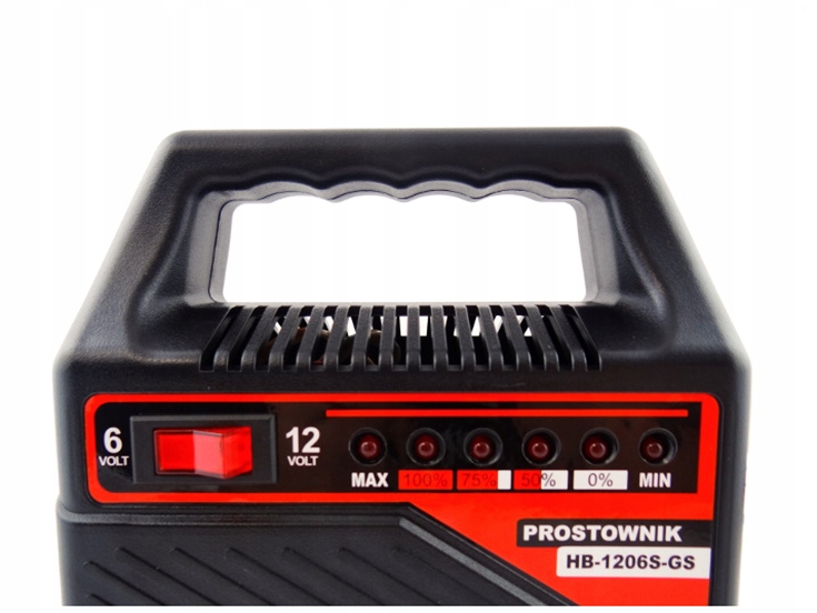 PROSTOWNIK ŁADOWARKA DO AKUMULATORA 6V 12V 6A Marka Carcommerce
