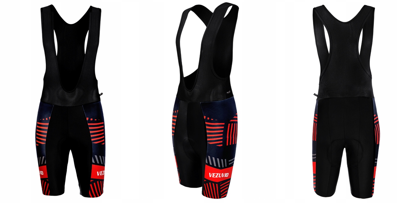Męski komplet rowerowy Vezuvio Lava Red rozmiar XXXL Rozmiar 3XL
