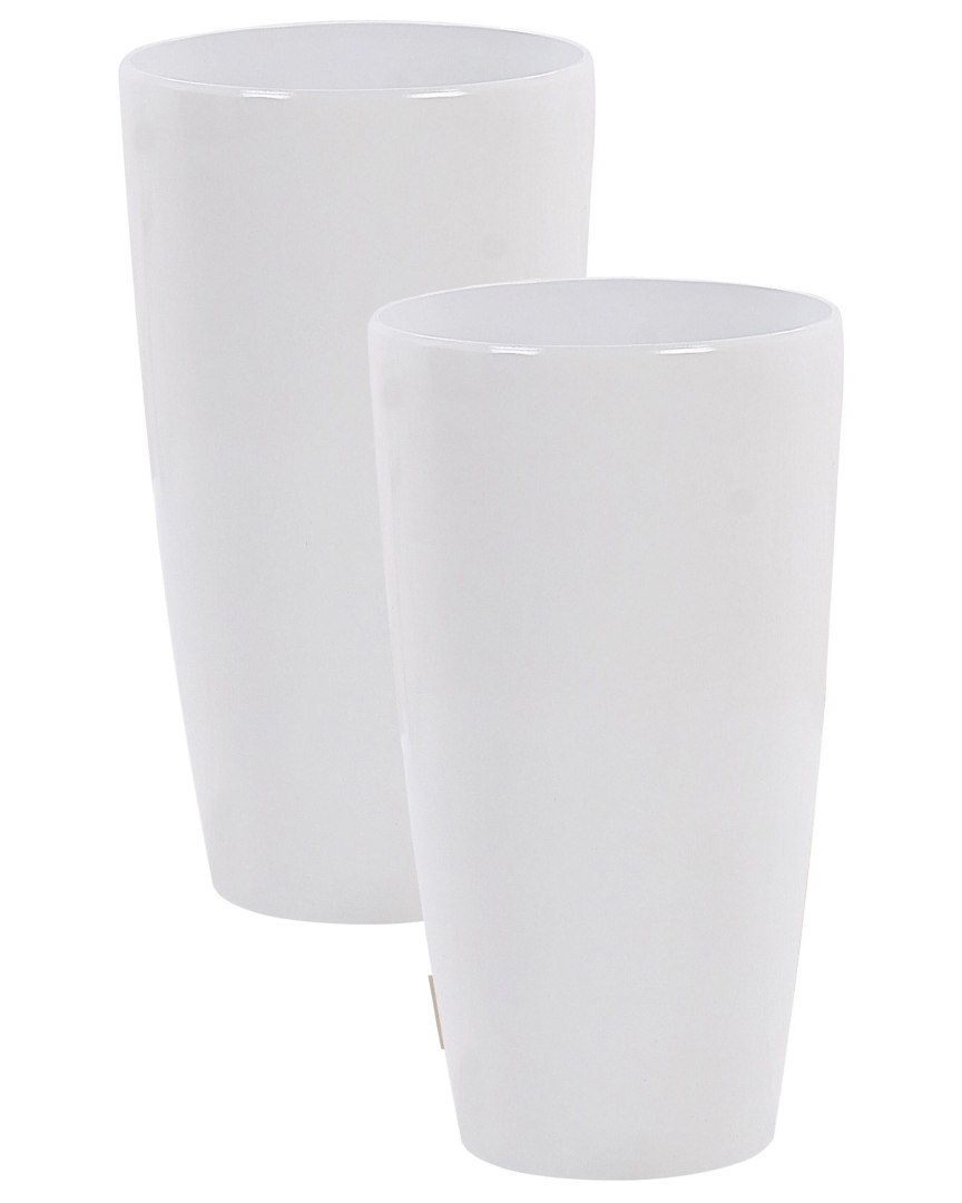 Sada 2 kvetináčov Tseria 32 cm Biela