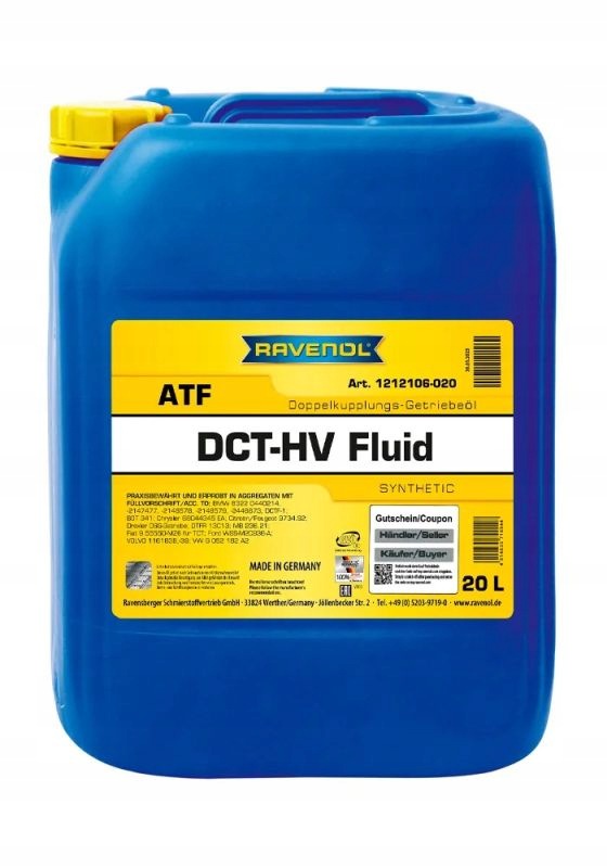 Ravenol Olej Atf Dct/dsg 20L
