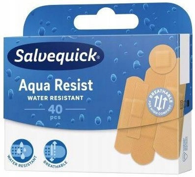 

Plastry Salvequick Aqua Resist Zestaw 40 Sztuk