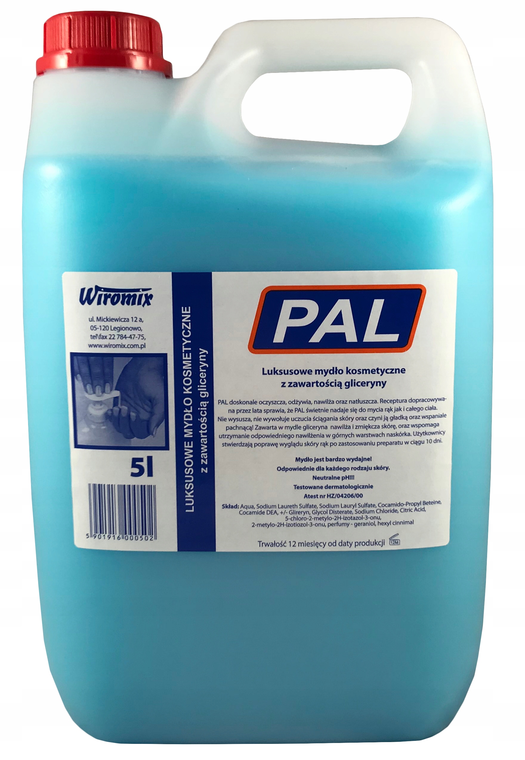 

Mydło w płynie Pal Glicerynowe 5L Morskie