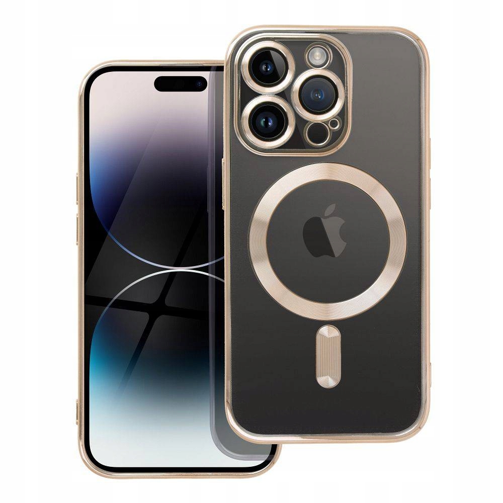 Etui Electro Mag Cover Kompatybilny do Magsafe Do Iphone 14 Pro Złoty