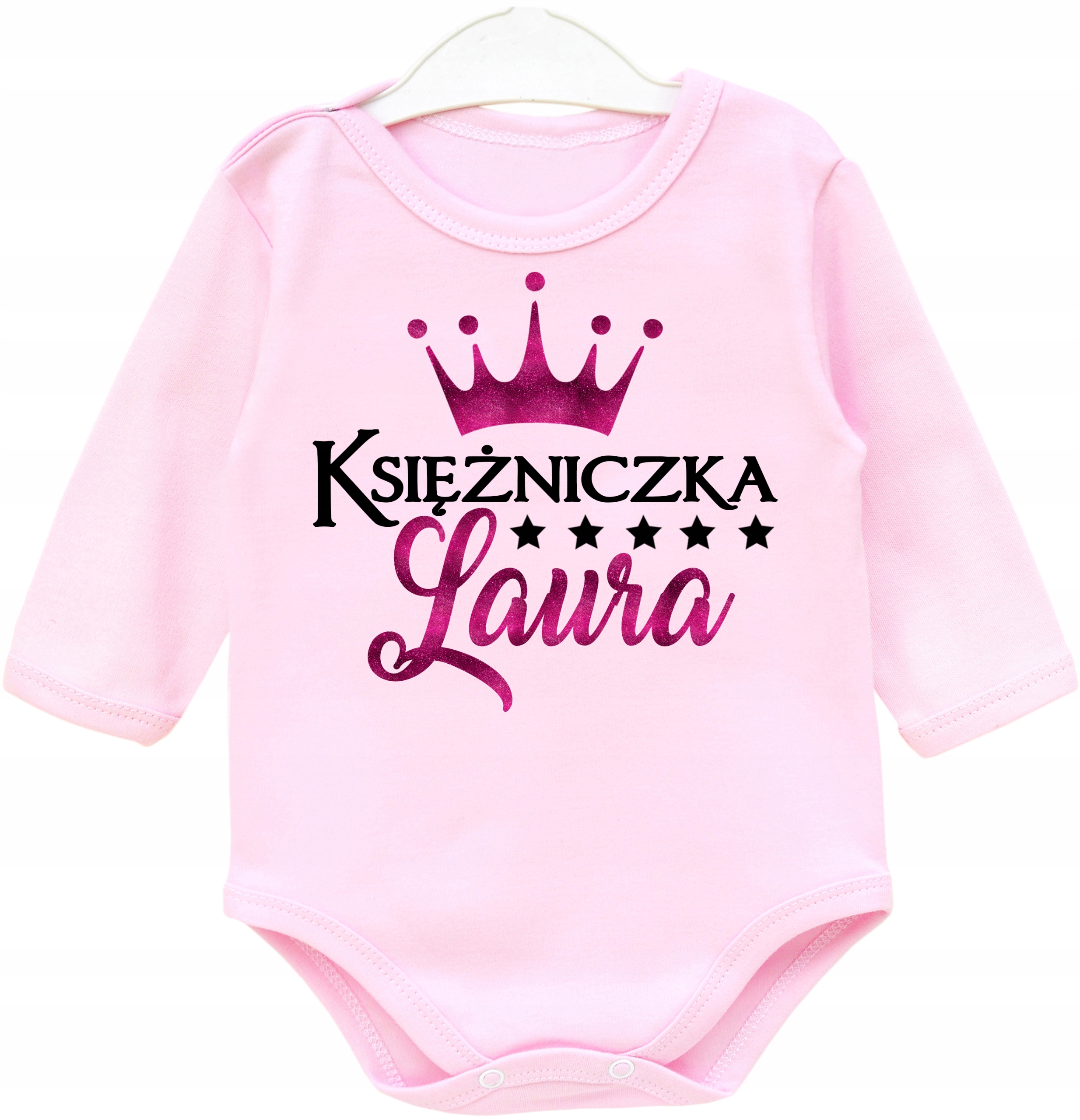 Komplet body spódniczka KSIĘŻNICZKA Z IMIENIEM 98 Płeć dziewczynki