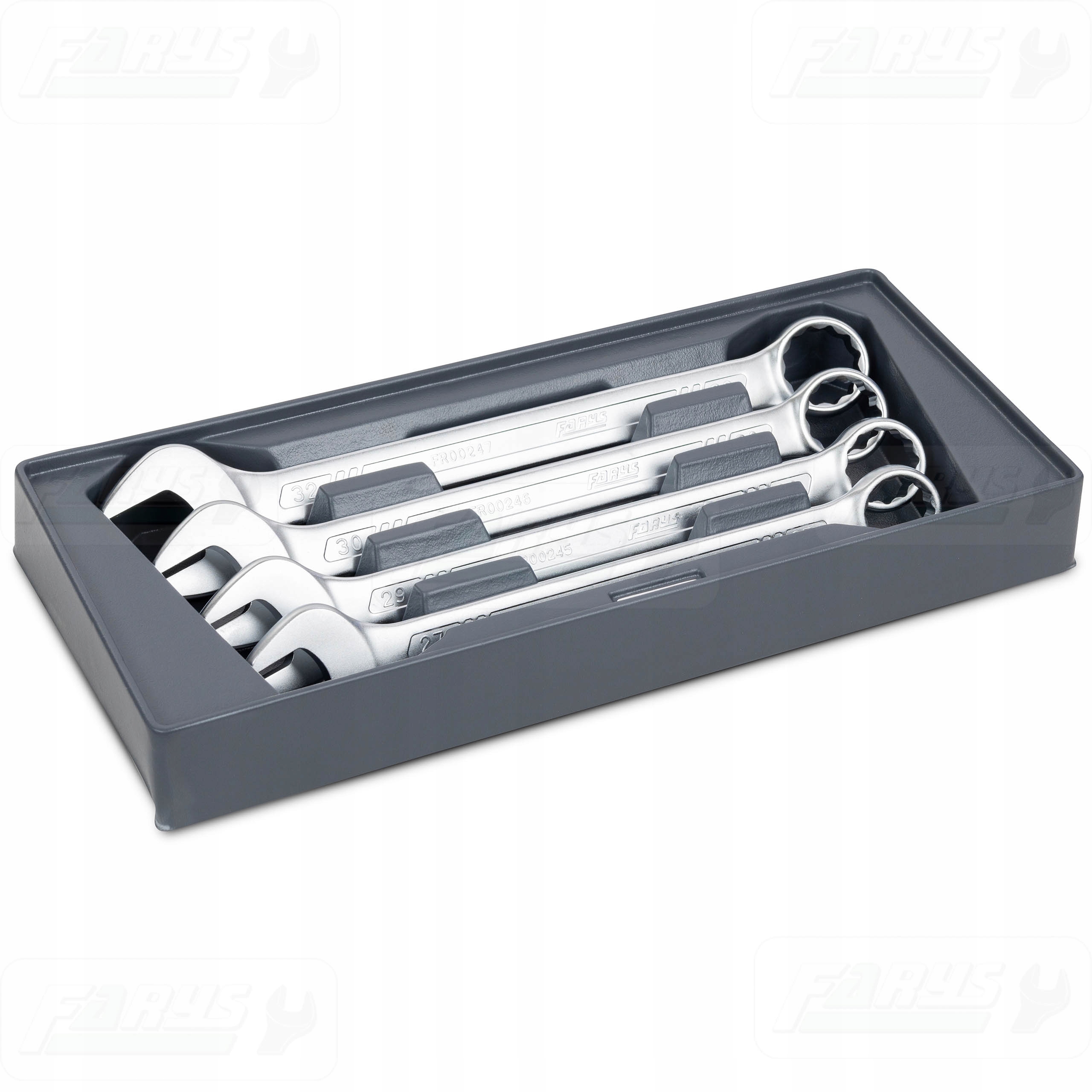 Sada očkoplochých klíčů 27-32 mm Vložka do vozíku na nářadí do skříně
