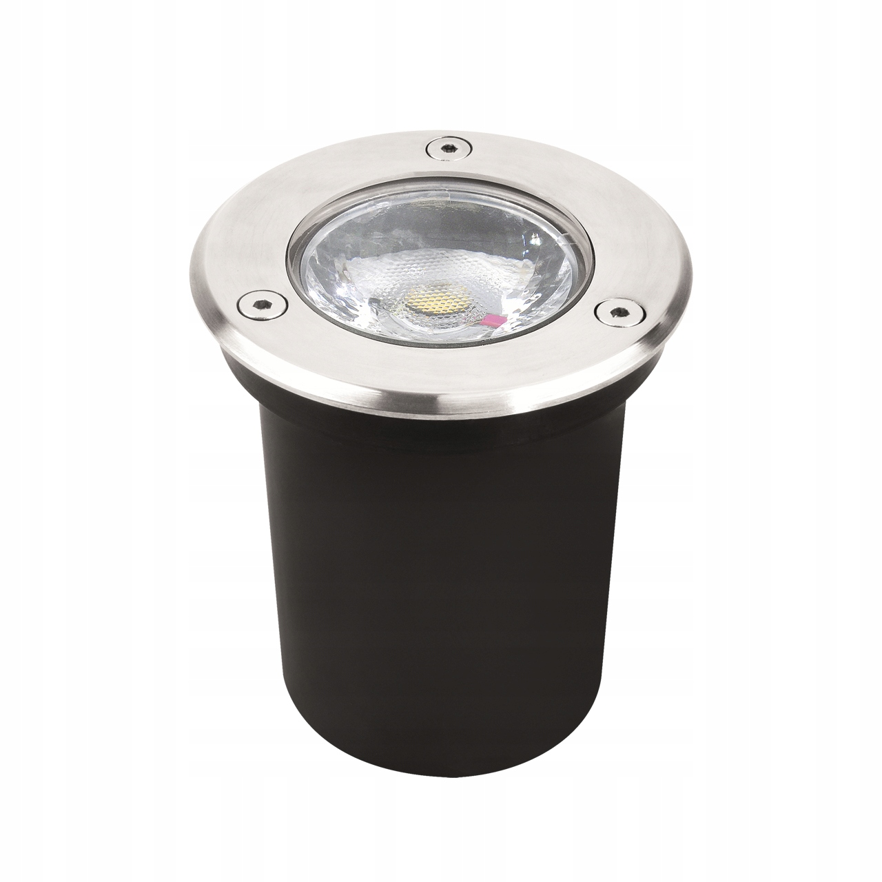 Led nájezdová lampa 6W Ø7.6 cm IP67 neutrální chrom Struhm Gawra