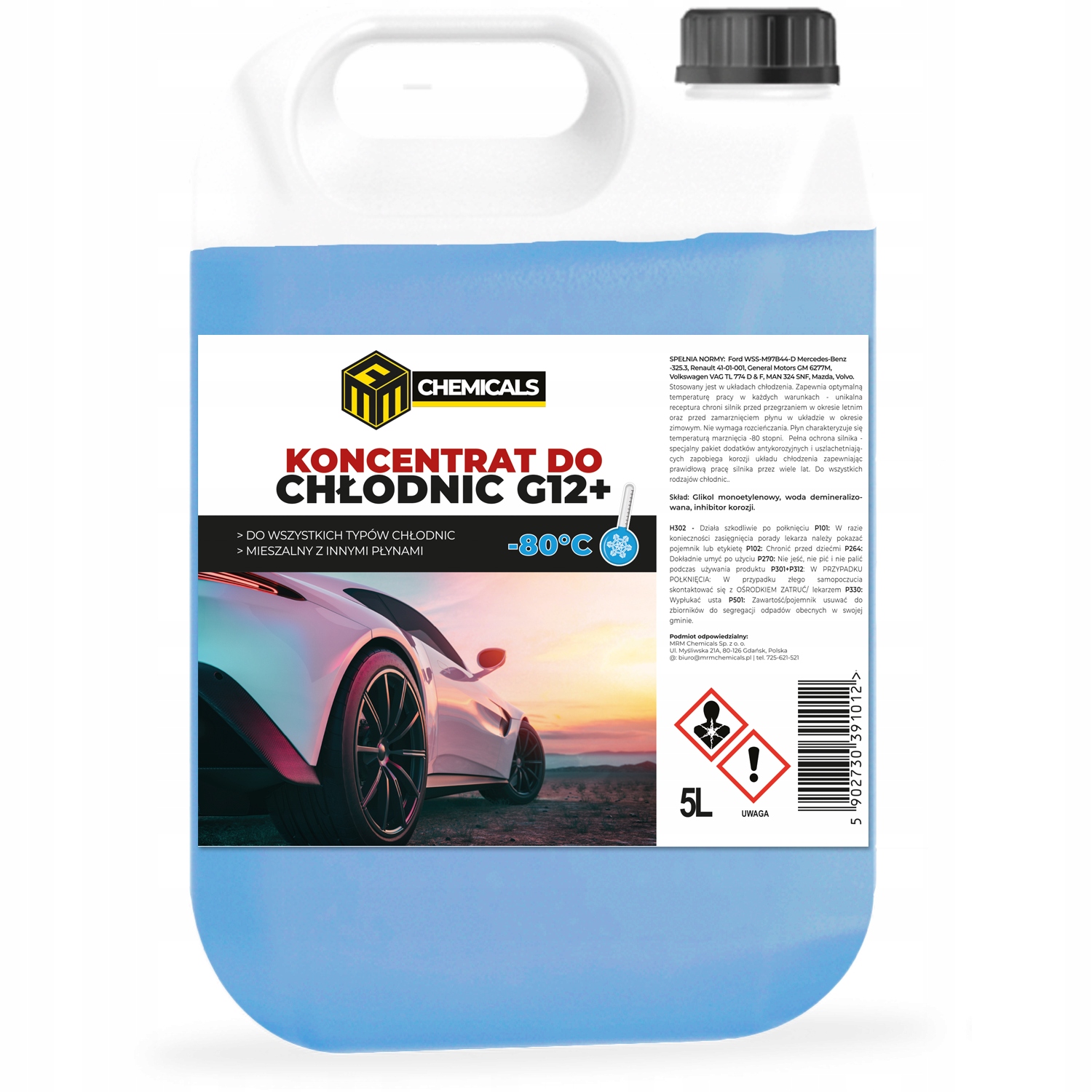 

Koncentrat Płyn Do Chłodnic Chłodniczy G12+ 5L