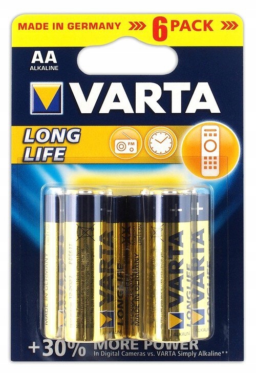 

Baterie alkaliczne Varta Longlife LR6/AA 4106 6szt