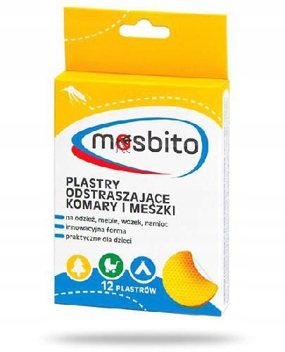 

Mosbito Plastry odstraszające komary meszki 12 szt