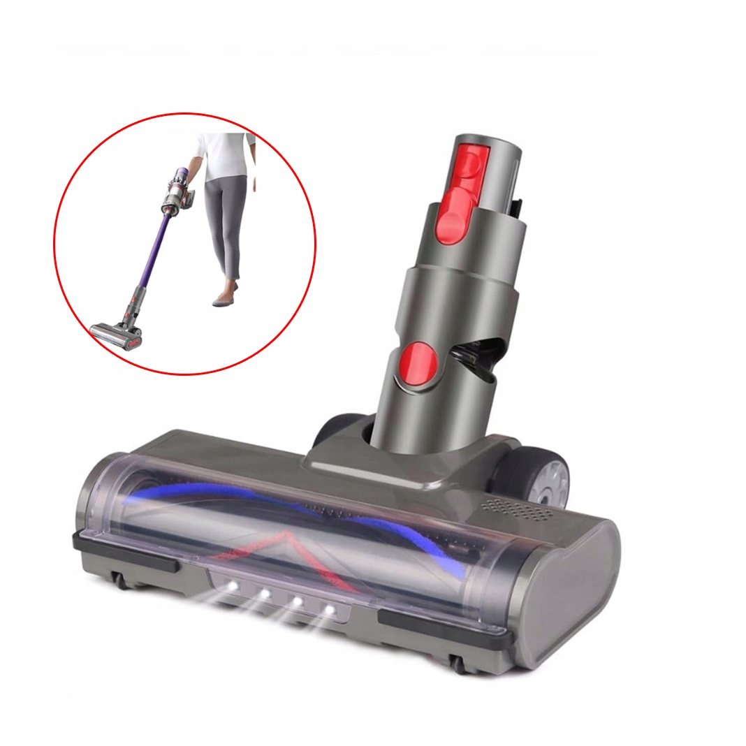 Výkonný Podlahový Kartáč S Led Štětinami Pro Dyson V7 V8 V10 V11