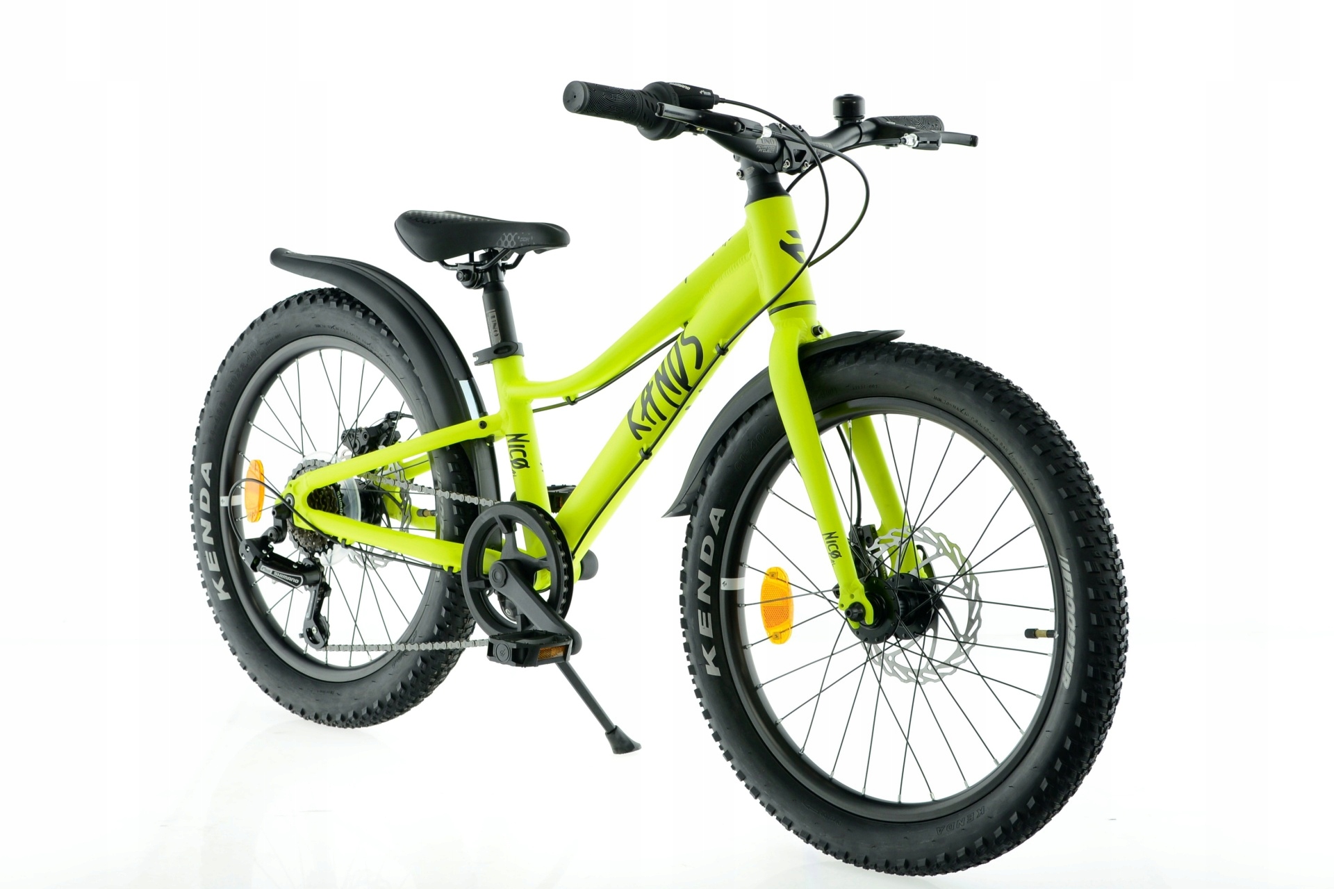 Lekki rower dziecięcy 20″ Kands Nico St seledynowy Alu 2024