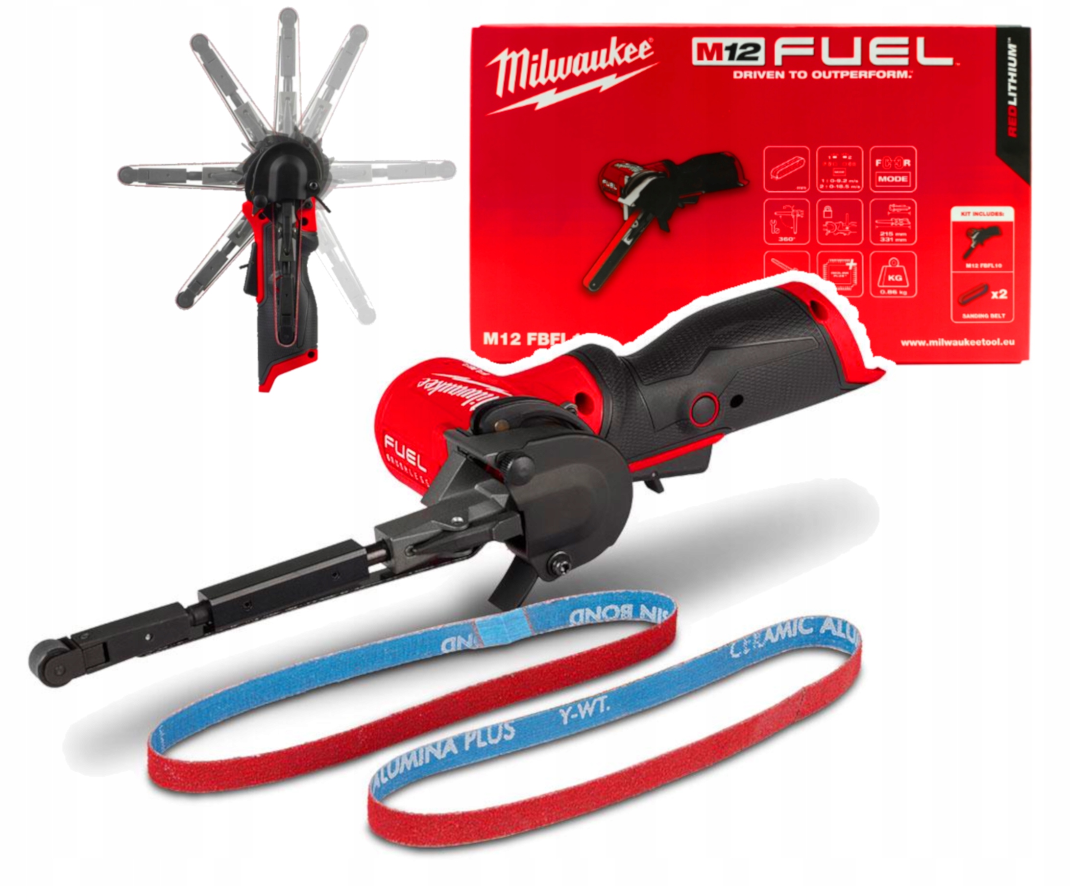 Milwaukee M12 FBFL10-0 Szlifierka Taśmowa 10mm 4933480958