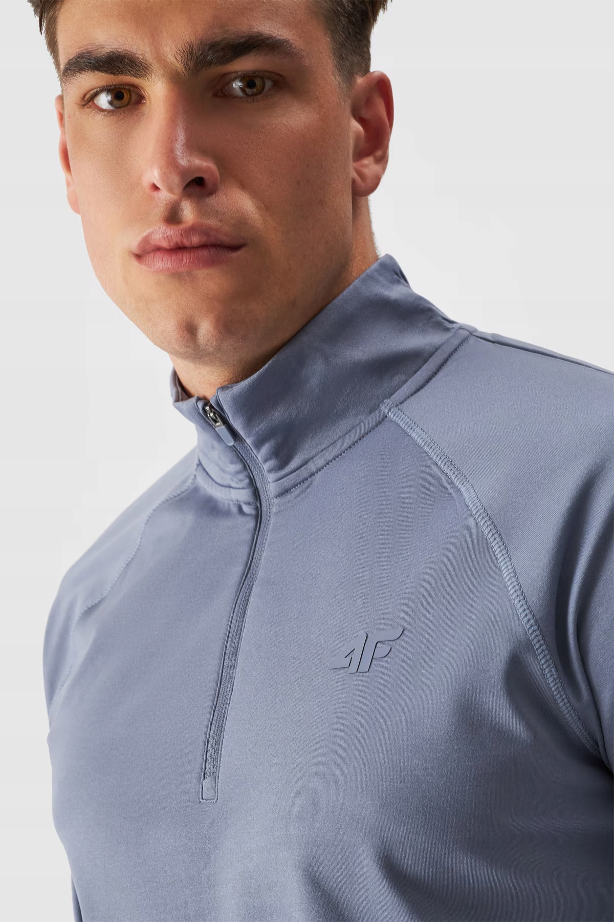 Mikina 4F Pánská Škrábaná 4FWARM Zip Stojáček Second Layer