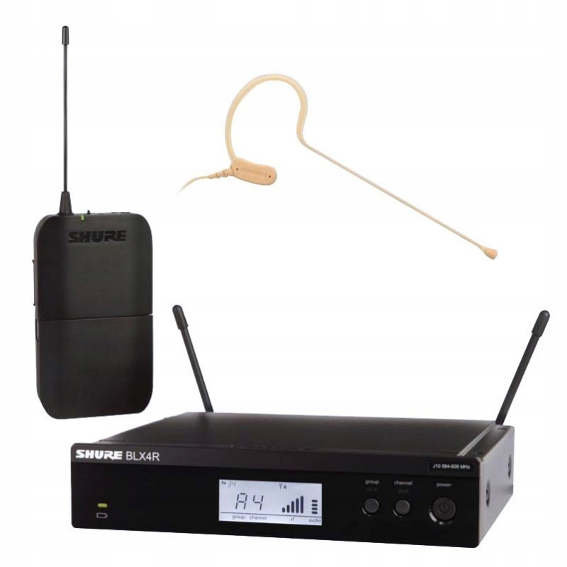 Shure BLX14RE/MX53-H8E bezdrátový systém s mikrofonem MX153 518-542 MHz