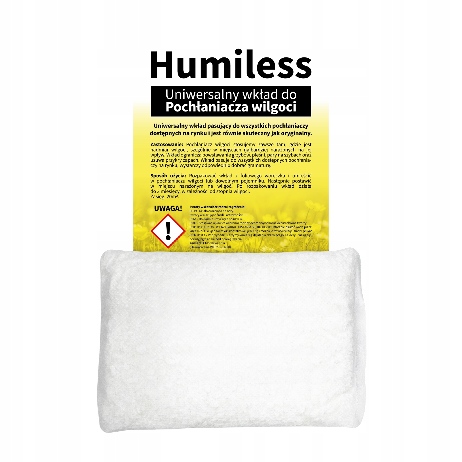 

Wkład do pochłaniacza wilgoci 500g Humiless