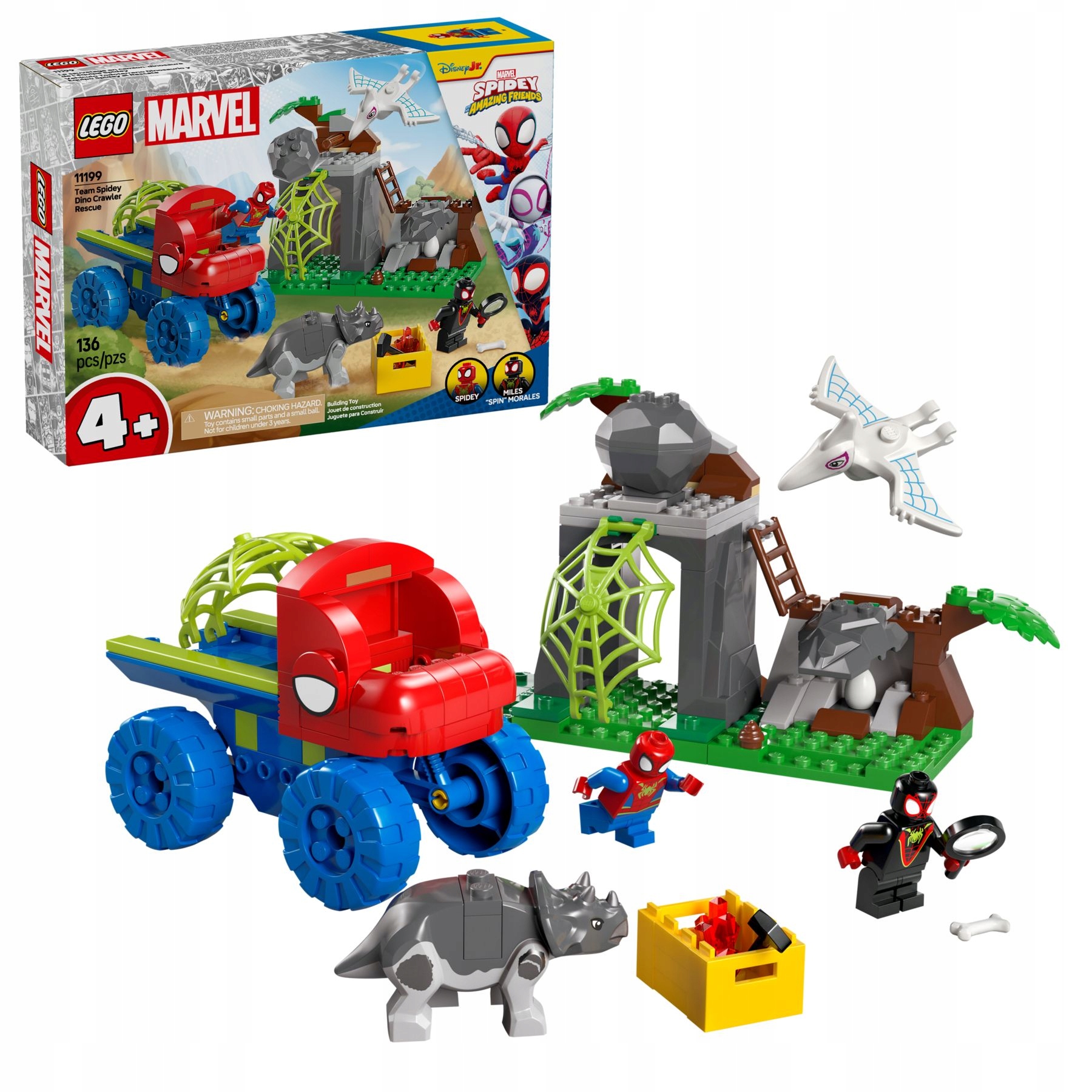 Lego Marvel Heroes 11199 Spideyho záchranná mise v dinoterénovce