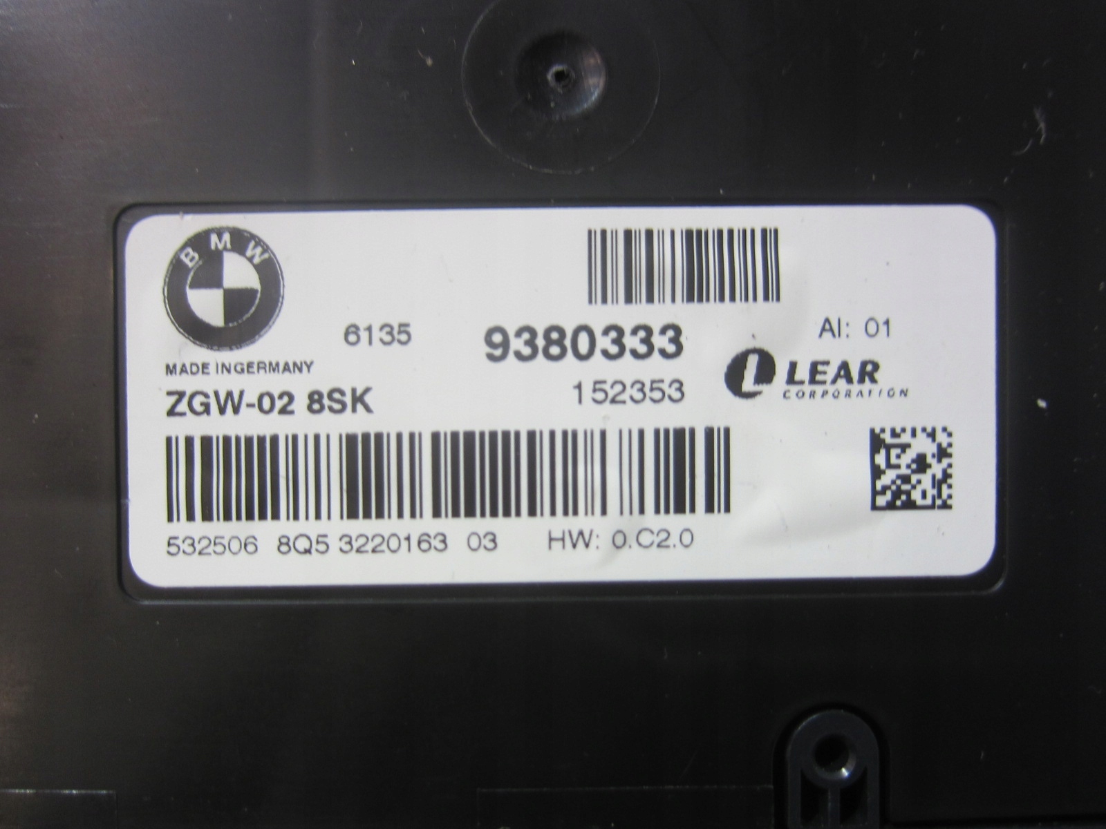 BMW F25 X3 X4 F26 GATEWAY control unit module 61355B5DFD0 9358247 9380333
