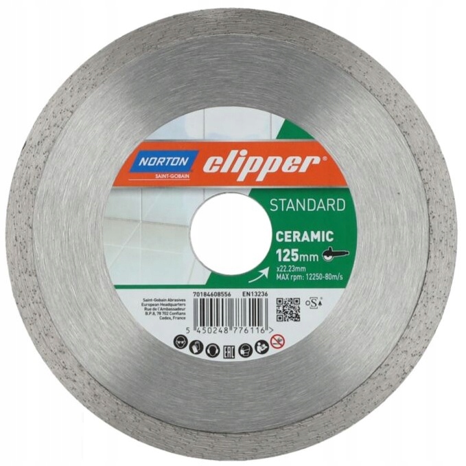 

Tarcza diamentowa do cięcia gresu 125mm Norton