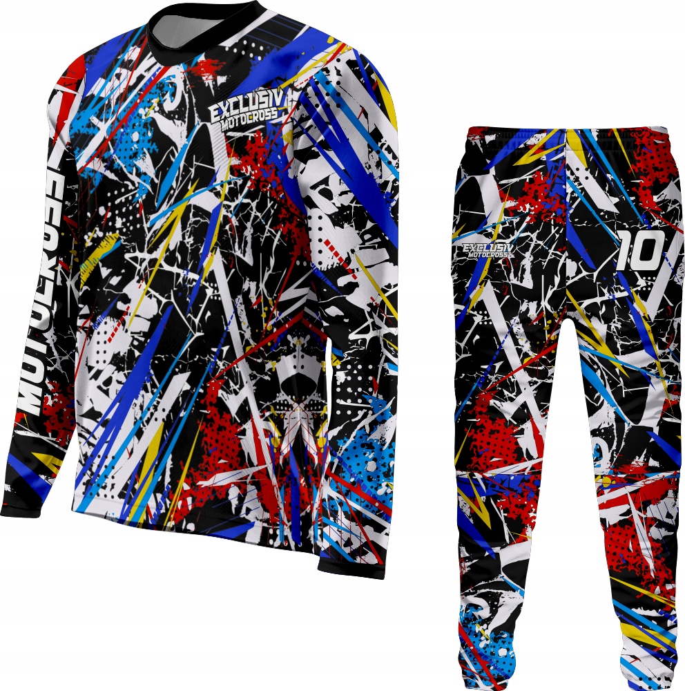 KOMPLET MOTOCROSS QUAD ENDURO MTB NADRUK