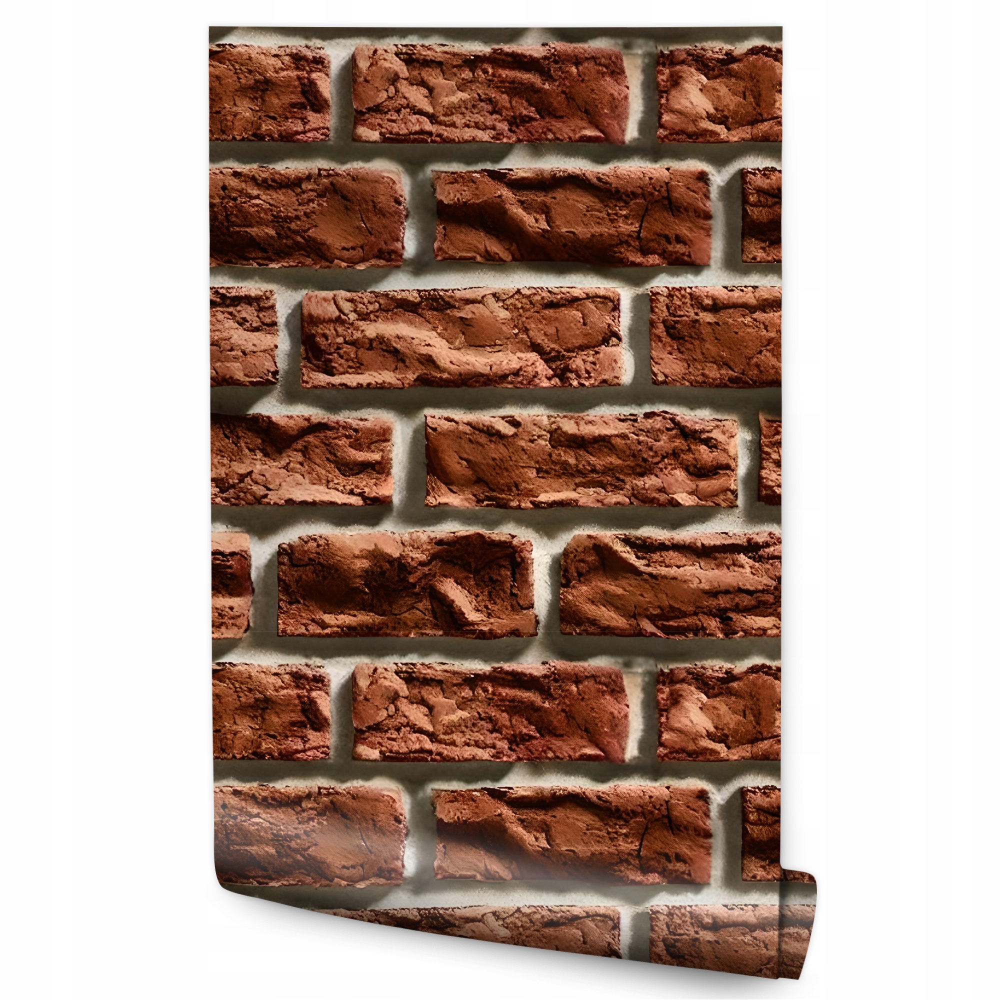 Tapeta Červená Cihlová zeď 3D vzor Imitace cihly