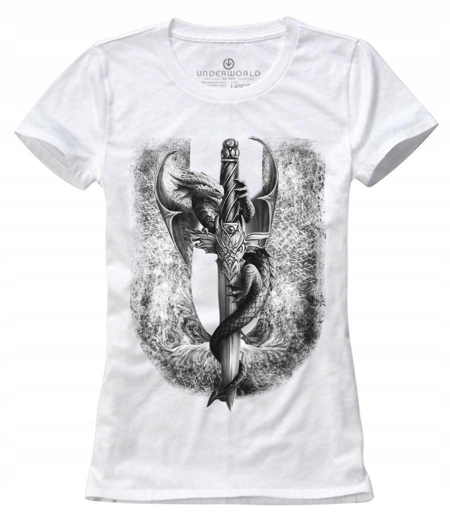 Dámské tričko Underworld Dragon bílé vel