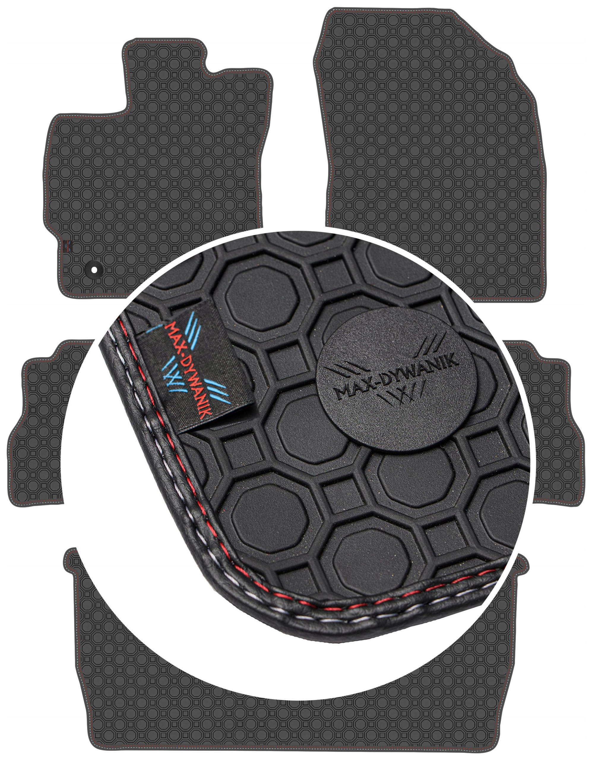 Toyota Prius Plus 7os 2012- Koberce Čierne