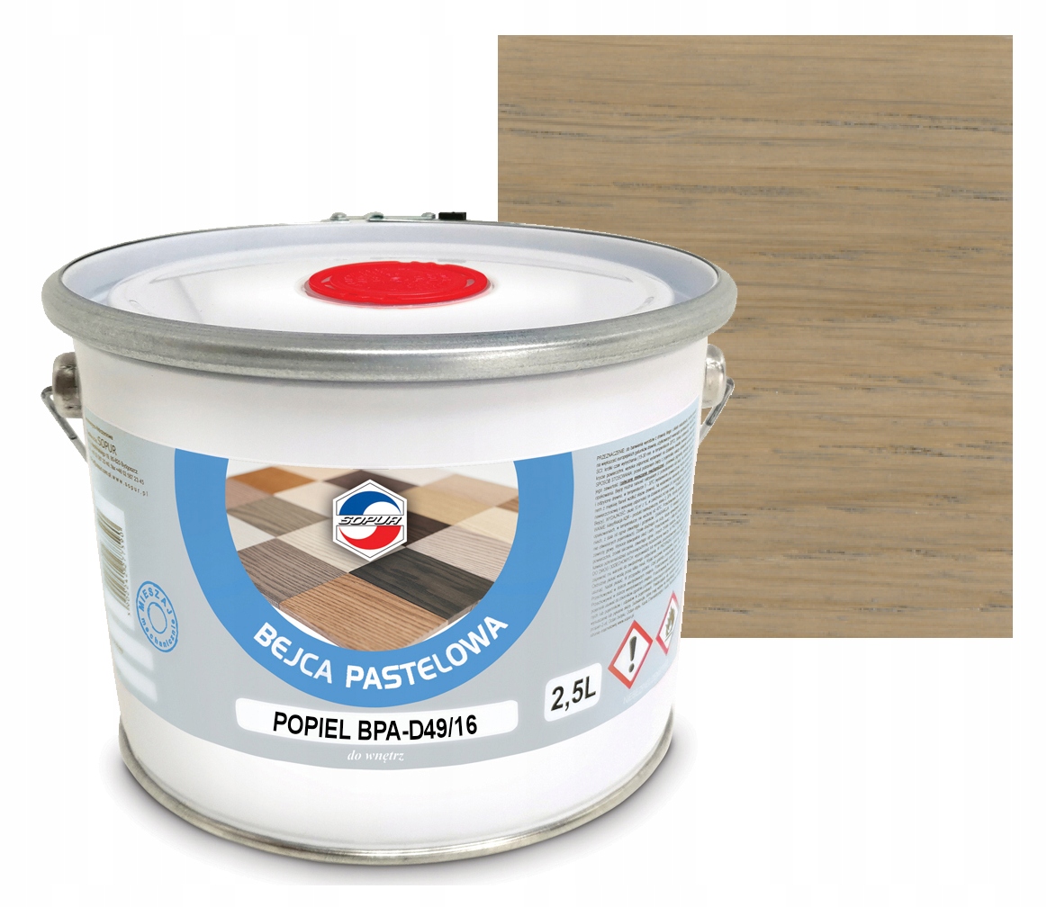 Bejca pastelowa Sopur BPA-D49/16 popiel 2,5L