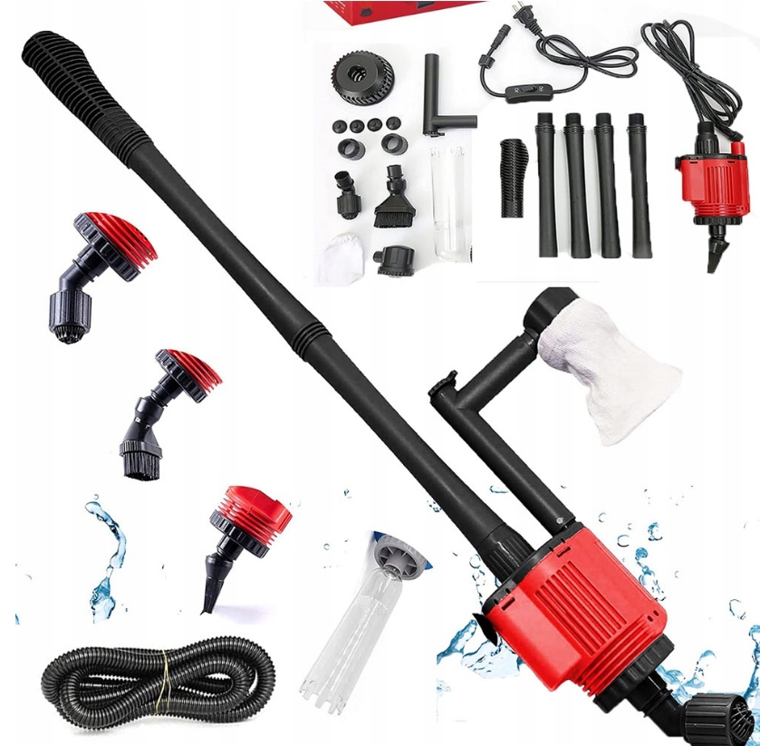 Vysavač Sifon Na Čištění Akvarijního Štěrku 6V1