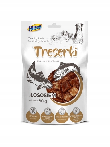 5 x Hilton masové pamlsky s lososem 80 g pro psa