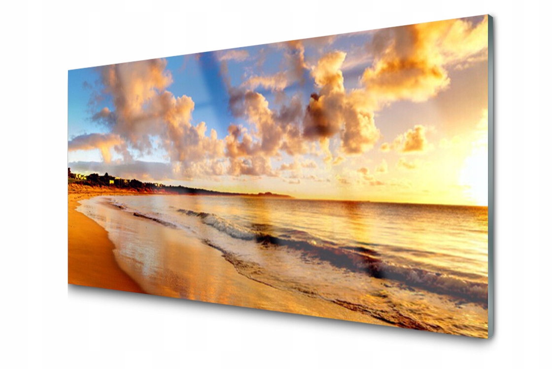

Panel szklany dekor Ocean Plaża 120x60 + Klej