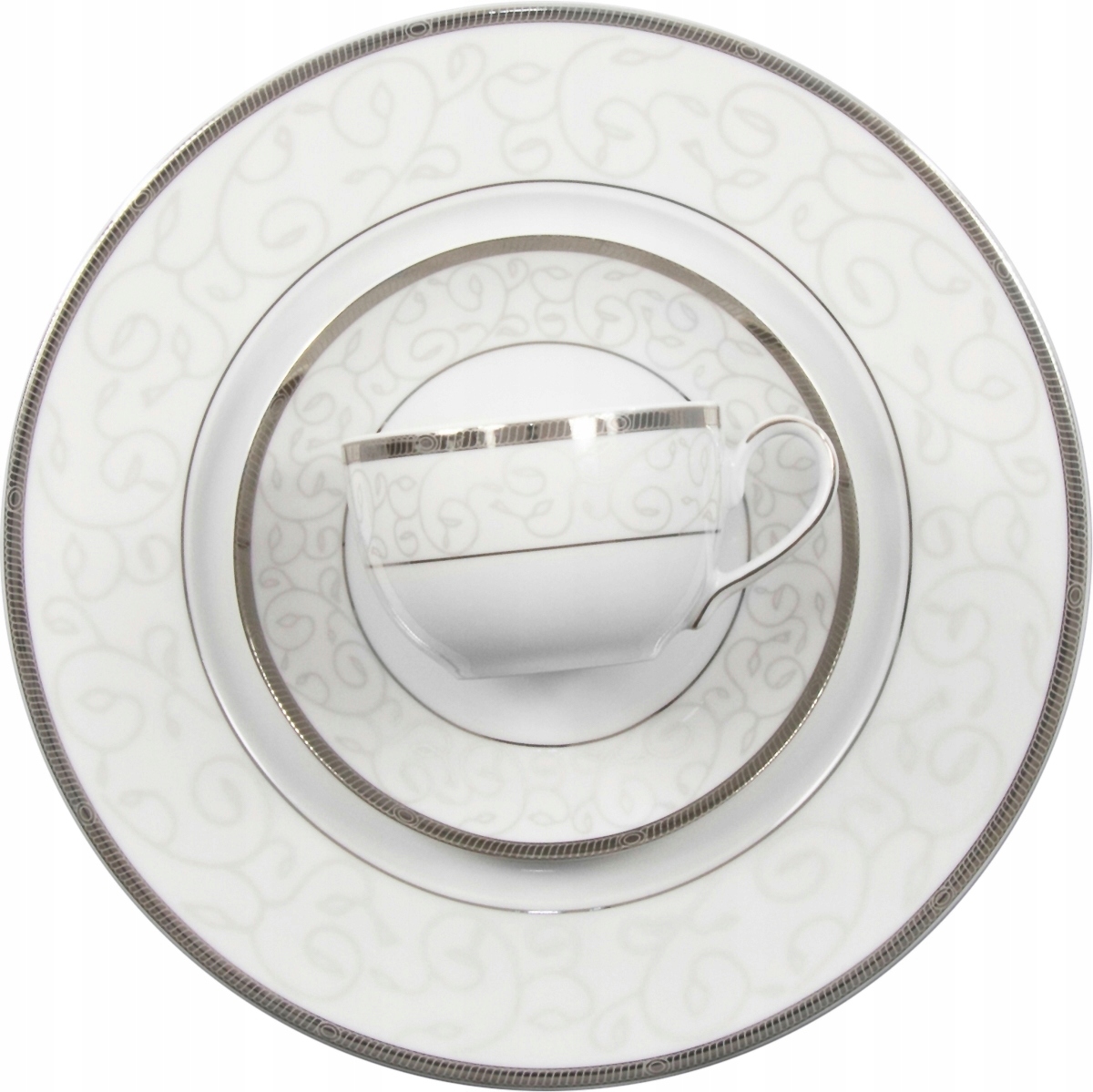 Serwis obiadowy Yvonne z dekoracją E606 w klasycznej porcelanie