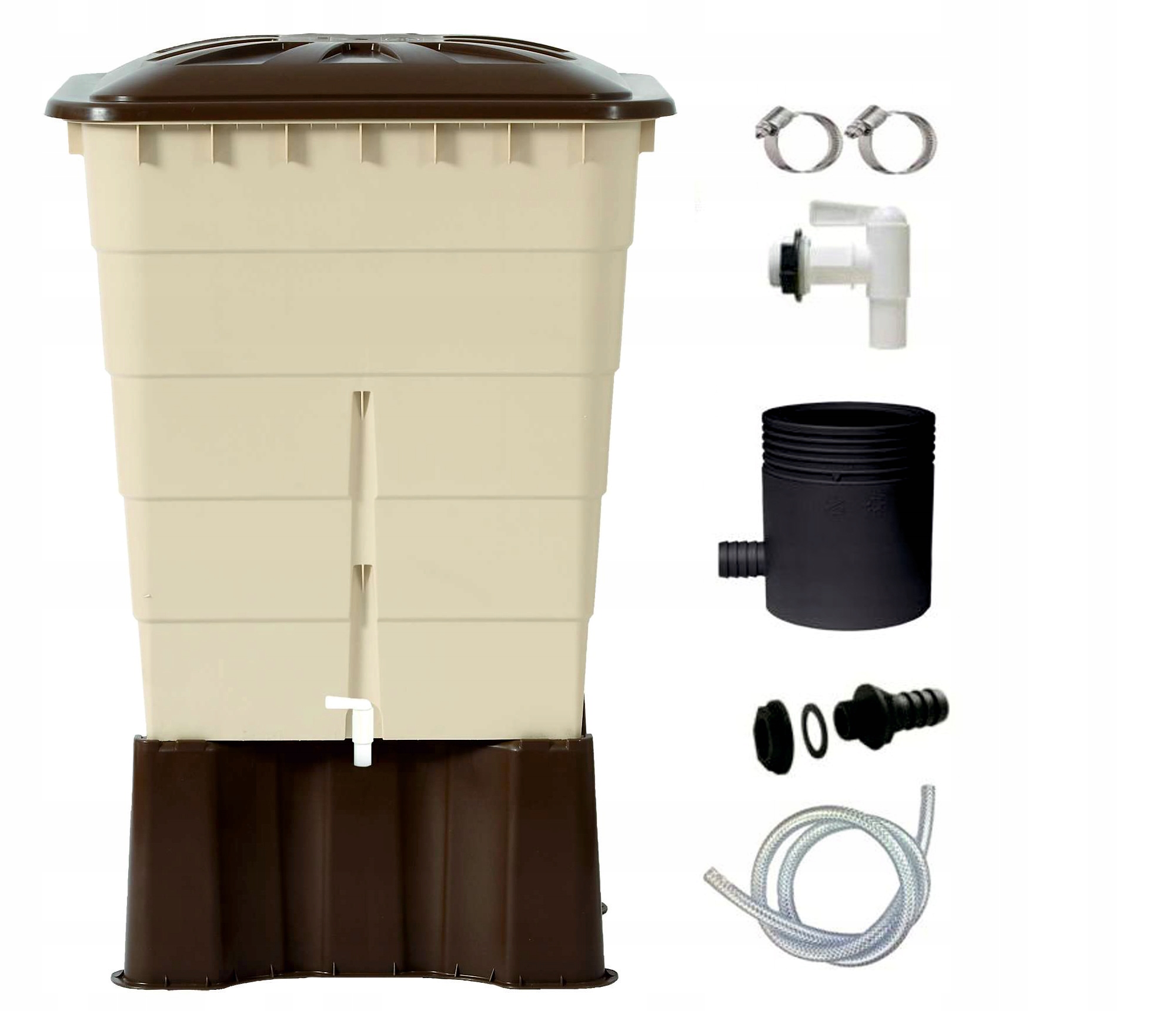 ZBIORNIK NA DESZCZÓWKĘ WODĘ Z RYNNY 520L + KRANIK