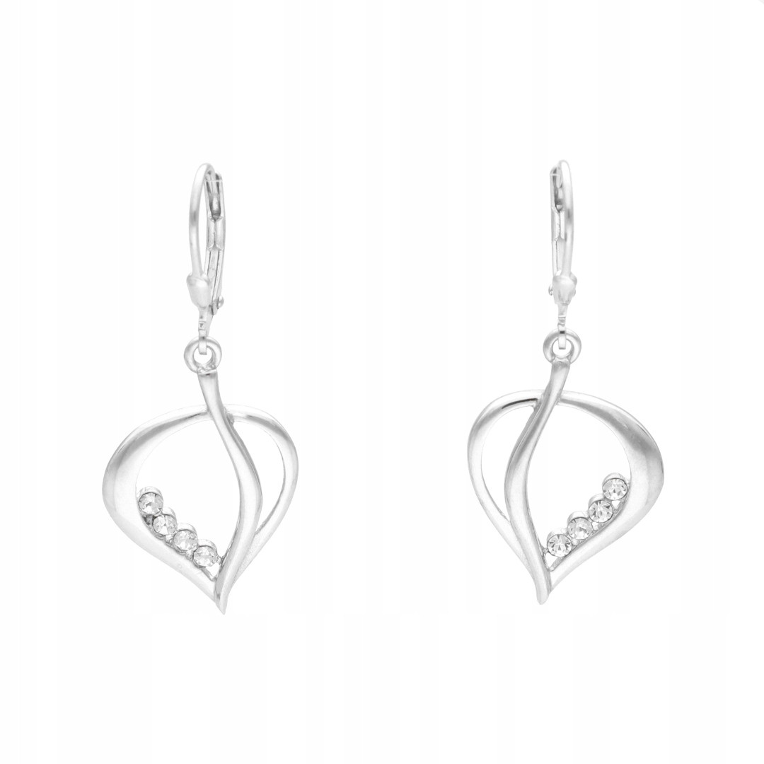 Náušnice se zirkony a stříbro