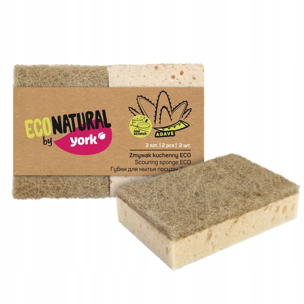 

Zmywaki gąbki eko bio York natural do zmywania 2sz