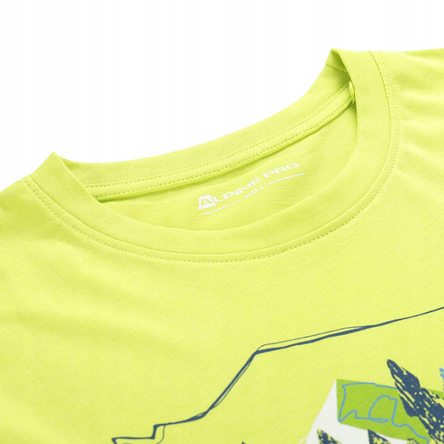 ALPINE PRO Koszulka męska turystyczna bawełniana Bolen żółty r.L Płeć mężczyzna