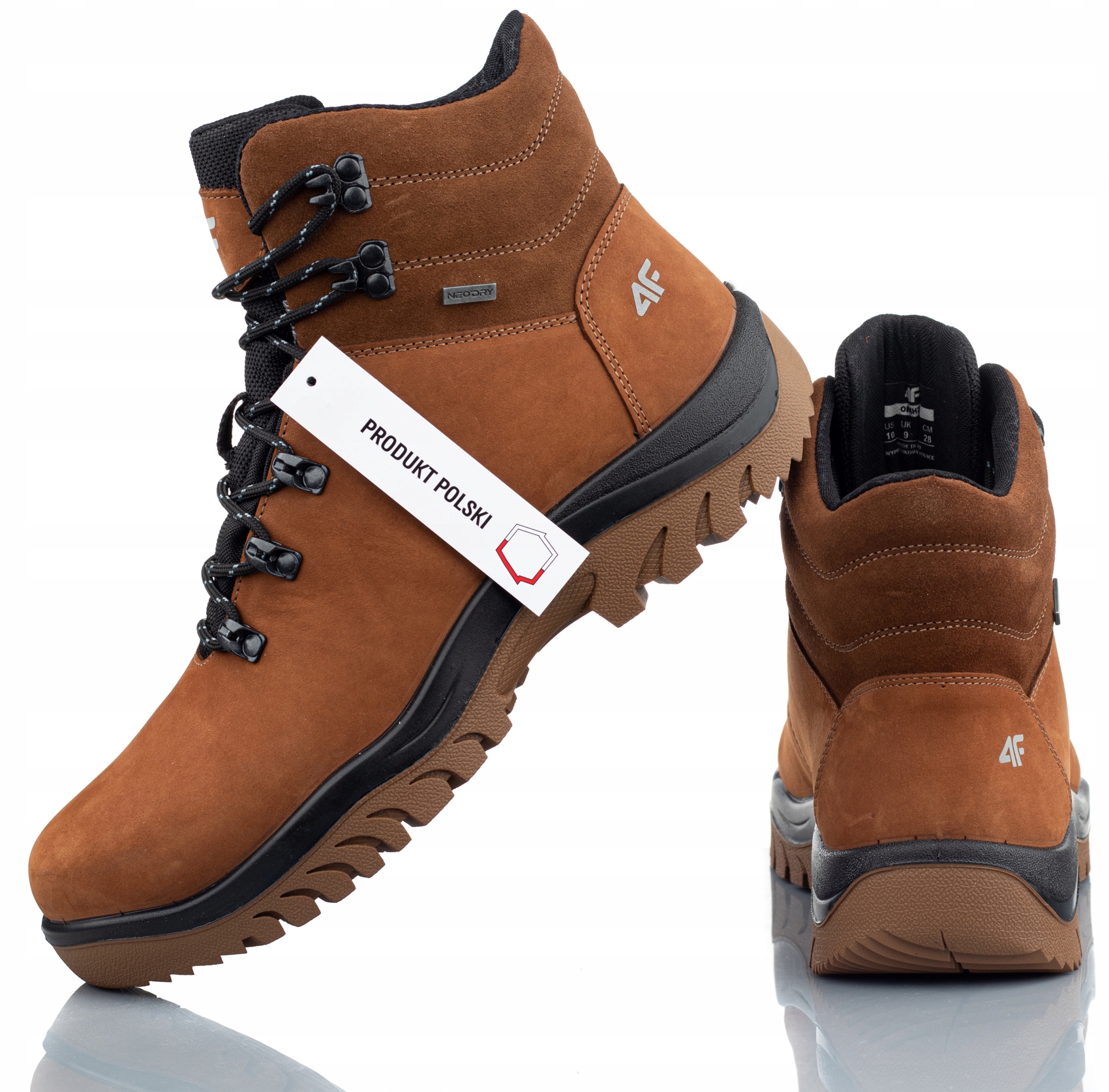 BUTY TREKKINGOWE 4F OBMH255-81S BRĄZOWE ROZMIAR 45 Model OBDH255