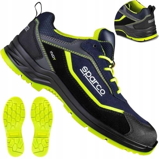 Buty robocze męskie adidasy z nubuku Bhp S3 Esd Sparco Indy Baltimora 44