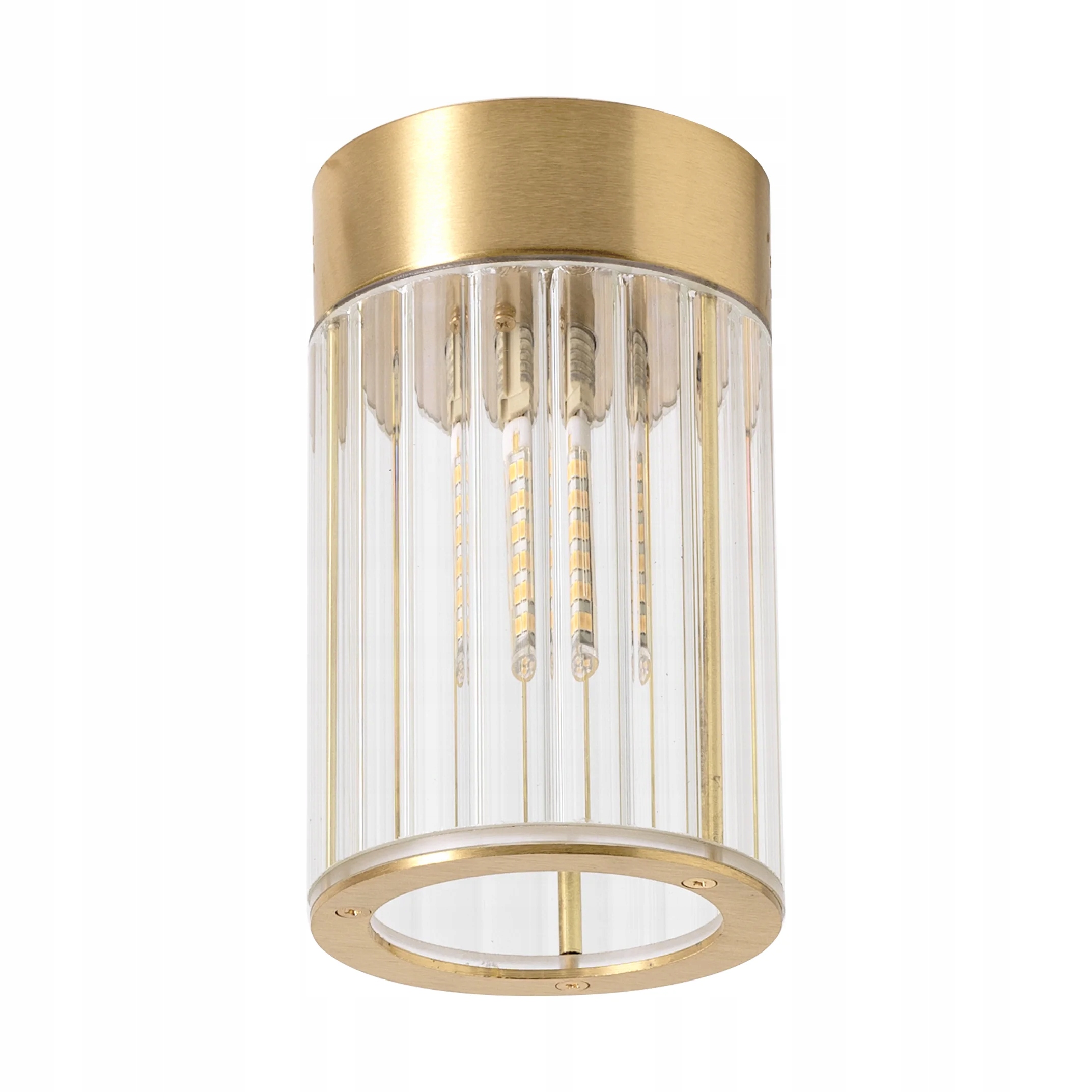 Zuma Line Stropný spoj Aria Ø8 cm G9 6W mosadz ryhovaná