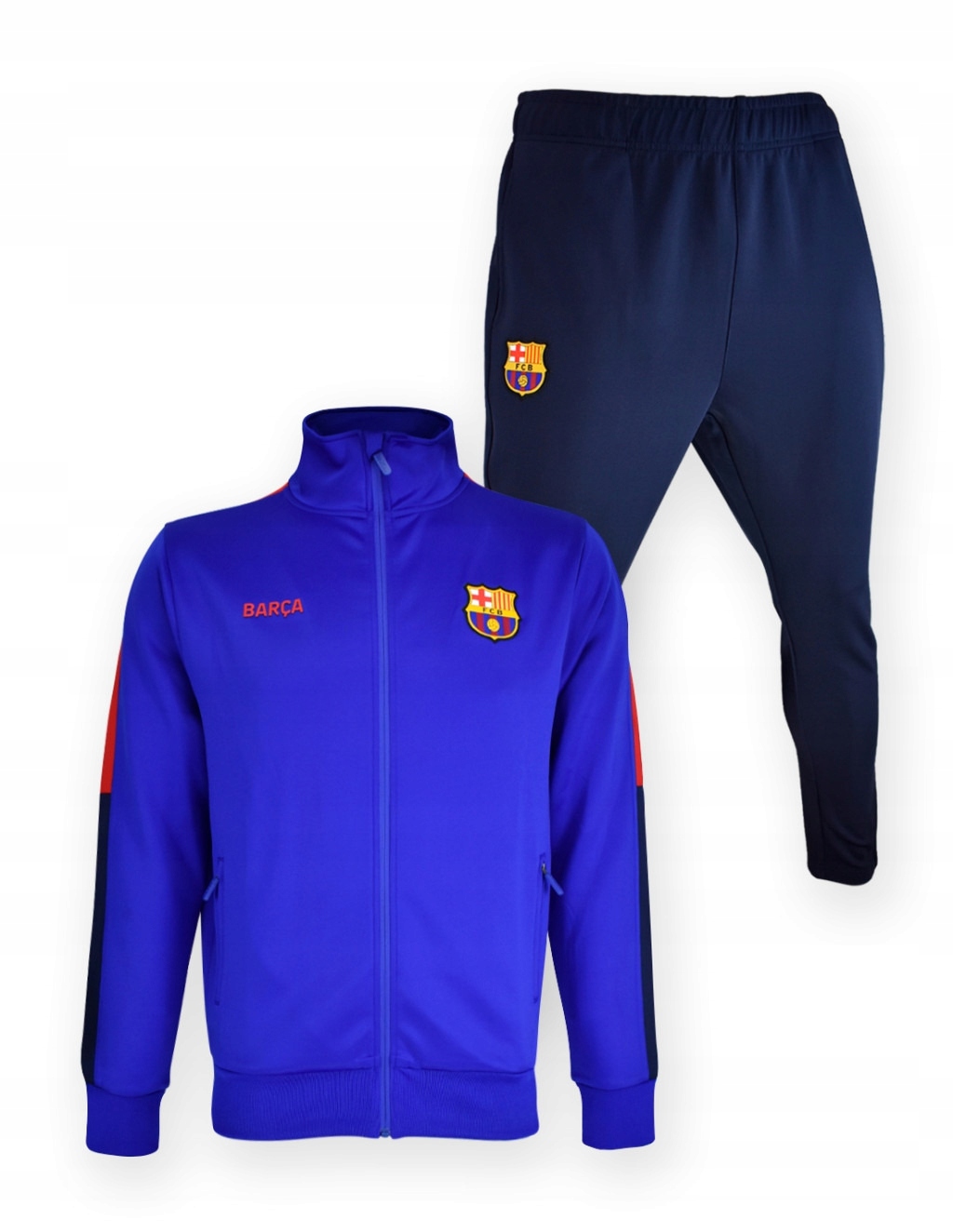 Fc Barcelona dres męski Tracksuit Barca 5002CHBL M niebieski