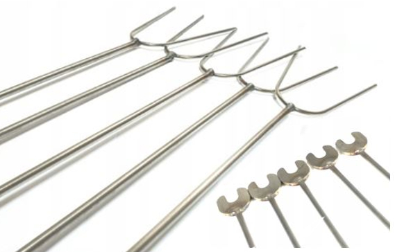 Vidličky na oheň Nerezové 120 cm 5ks podpěry