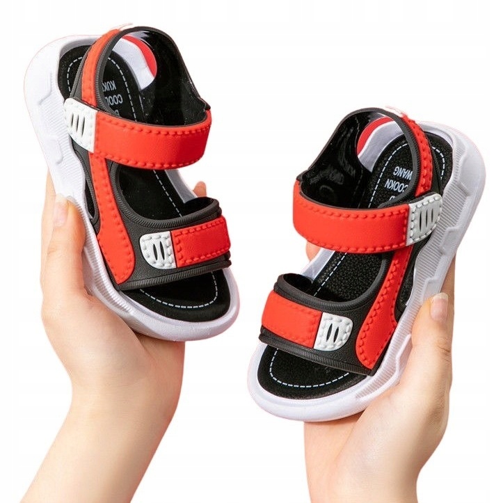 

Sandałki Chłopięce Sportowe Piankowe Czerwone 30