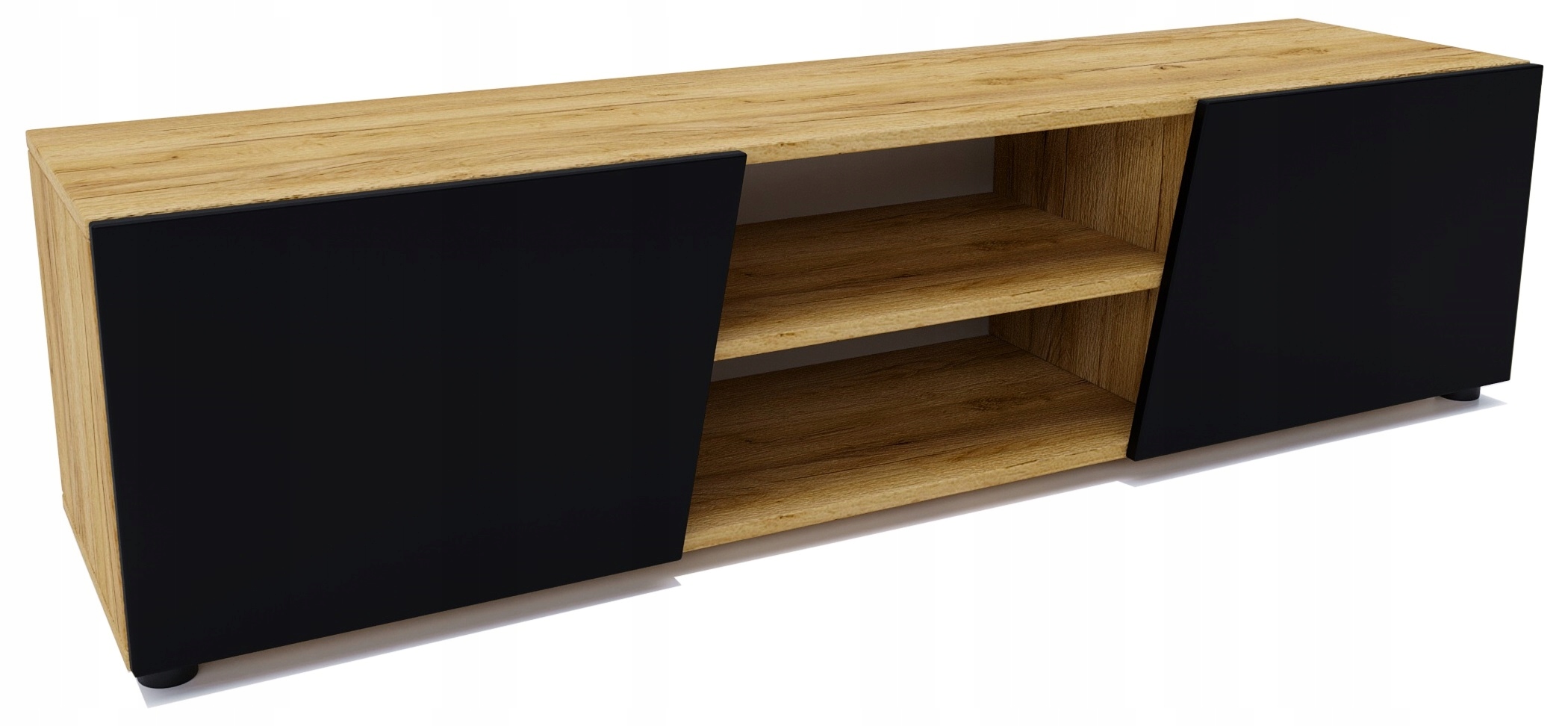 

Szafka komoda Rtv Bella dąb craft czarna 160 cm