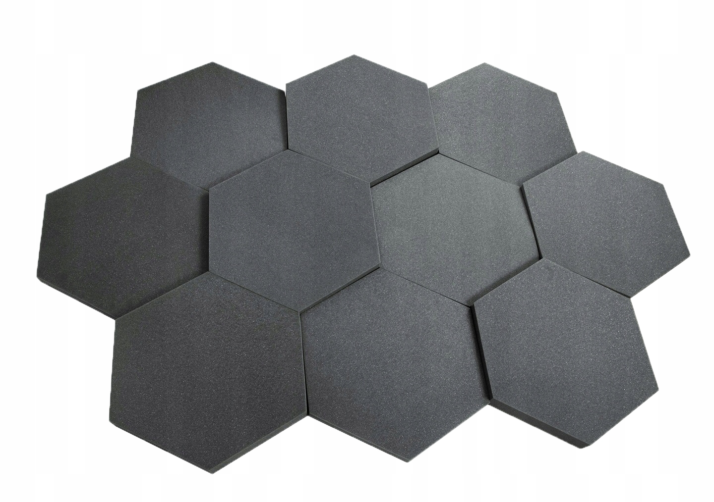 Odhlučňovací pěna 2 tloušťky 10 kusů Hexagon medová plástev šestiúhelník