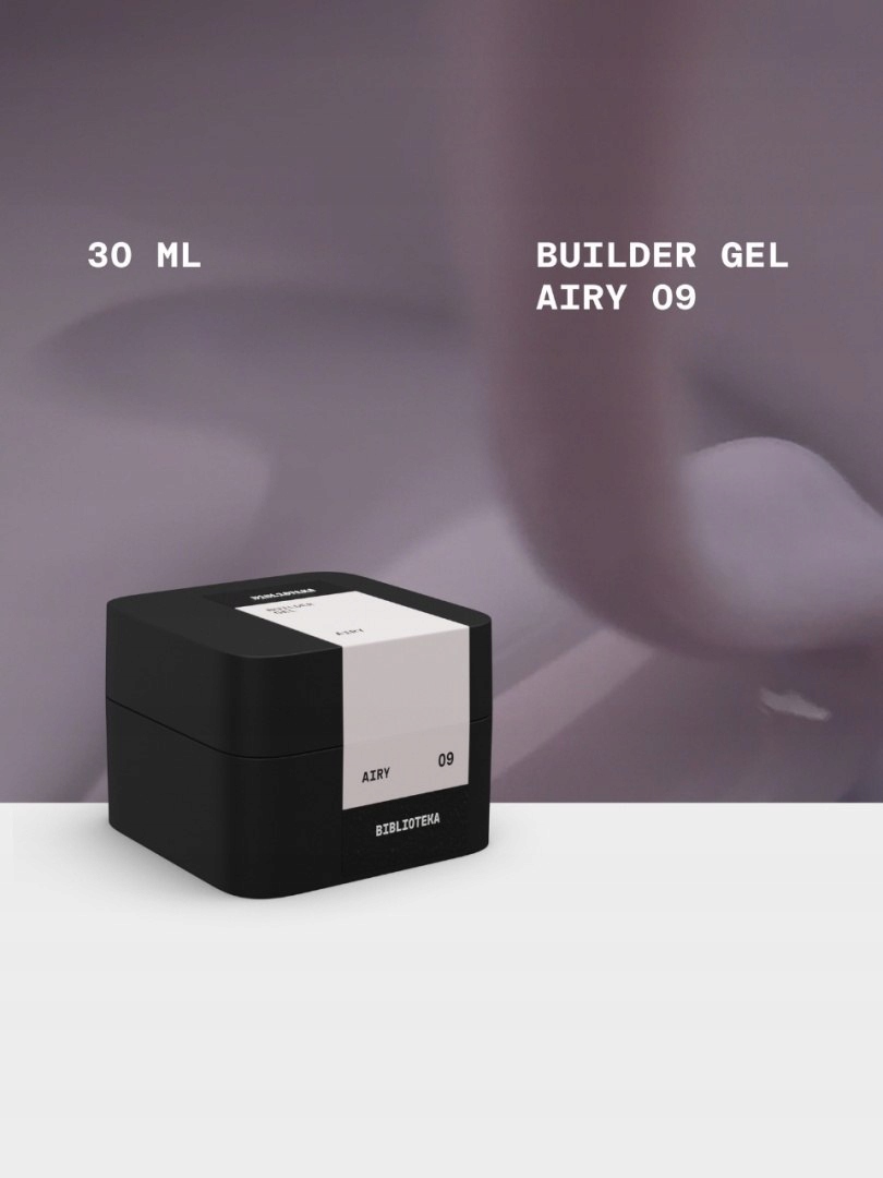 Builder gel 09 Airy lawendowo-szary żel budujący