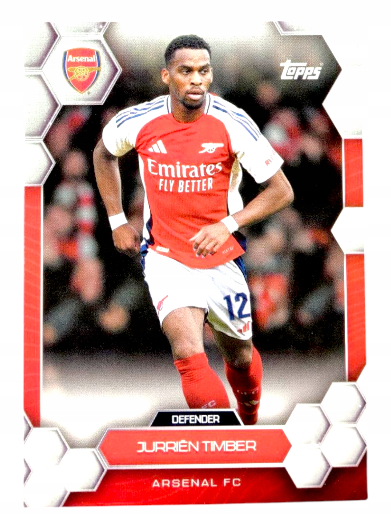Topps Fan Set Arsenal 2024-2025 Defender 6 Jurrien Timber