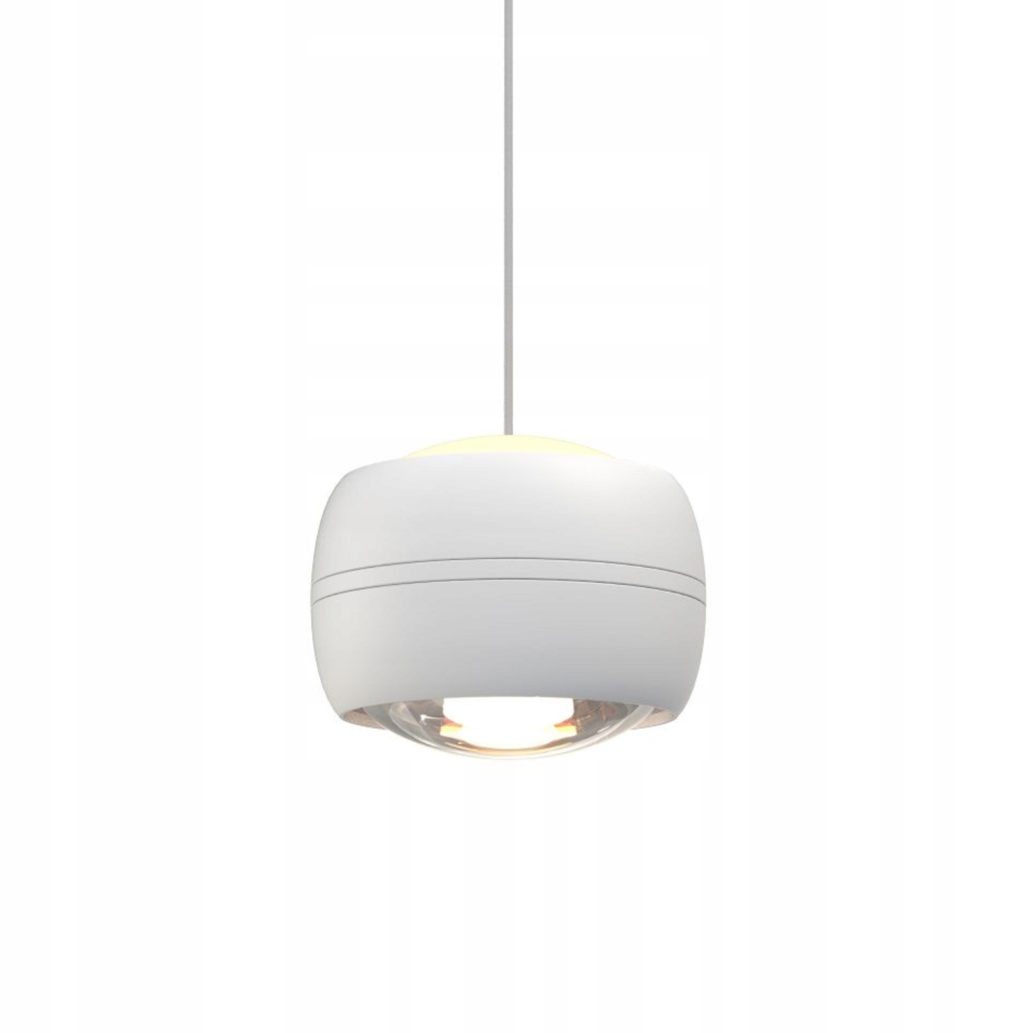 Závěsná lampa do ložnice s nastavitelnou výškou, bílá, ledová, Quiberon