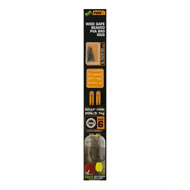 Przypon Fox Wide Gape Beaked Pva Rig 25LB