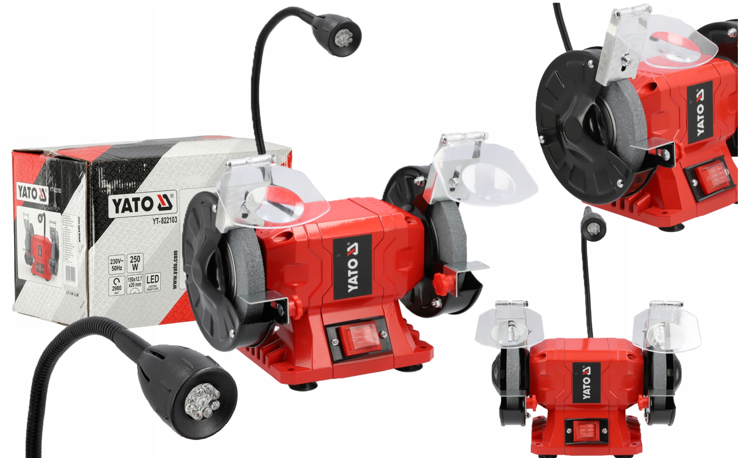 Dvojitá Stolní Bruska Pro Ostření 150 mm 250 W YT-822103