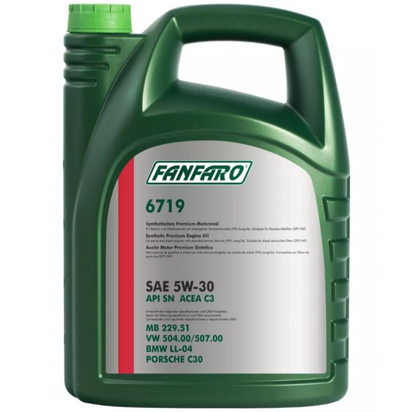 Fanfaro olej silnikowy Vag LongLife 504.00 507.00 5W30 5L 6719