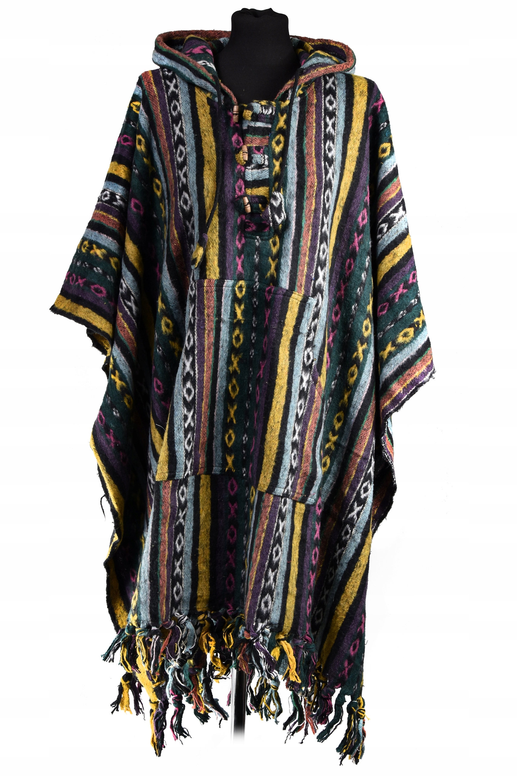 Tradiční nepálské pastýřské Pončo gheri hrubá bavlna